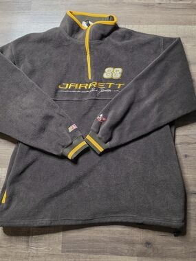 Vtg NASCAR Chase Racing #88 Dale Jarret  Sweater Men's XL Brown Yellow Pullover
